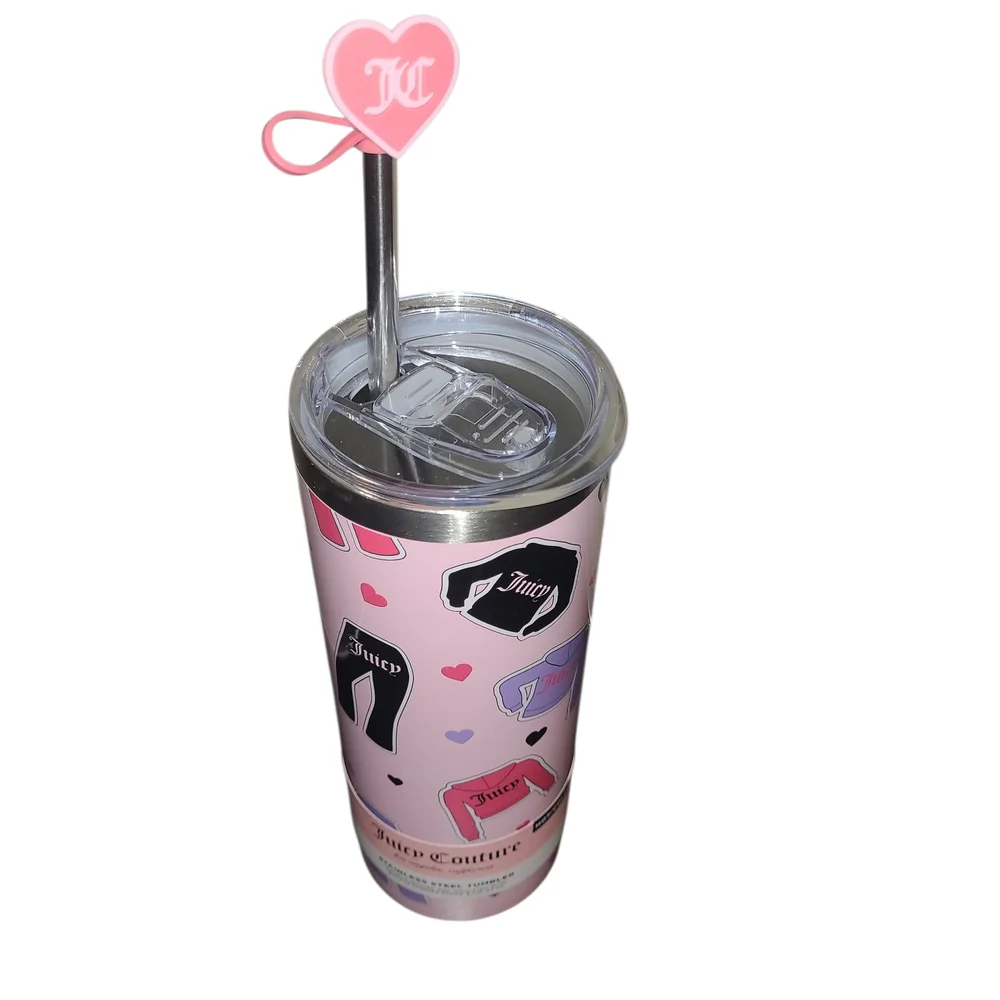 Juicy Couture Pink Stainless Steel Tumbler - 24oz